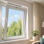 Fenetre moderne avec ventilation integree