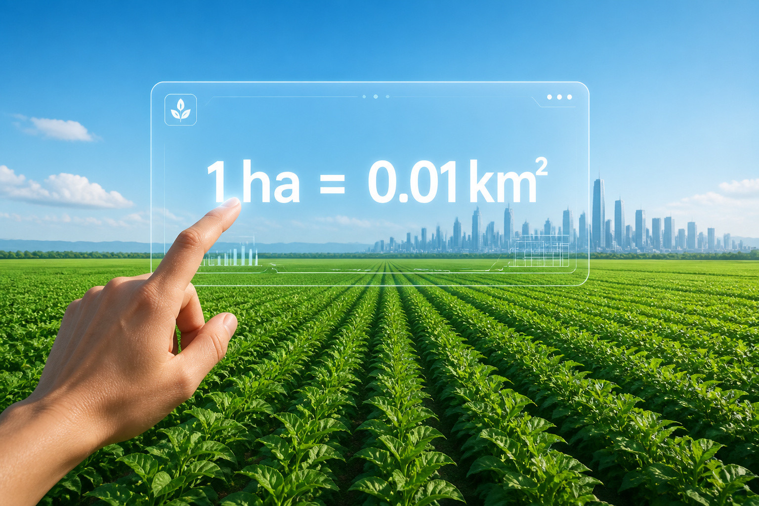 Conversion hectare en kilometre carre