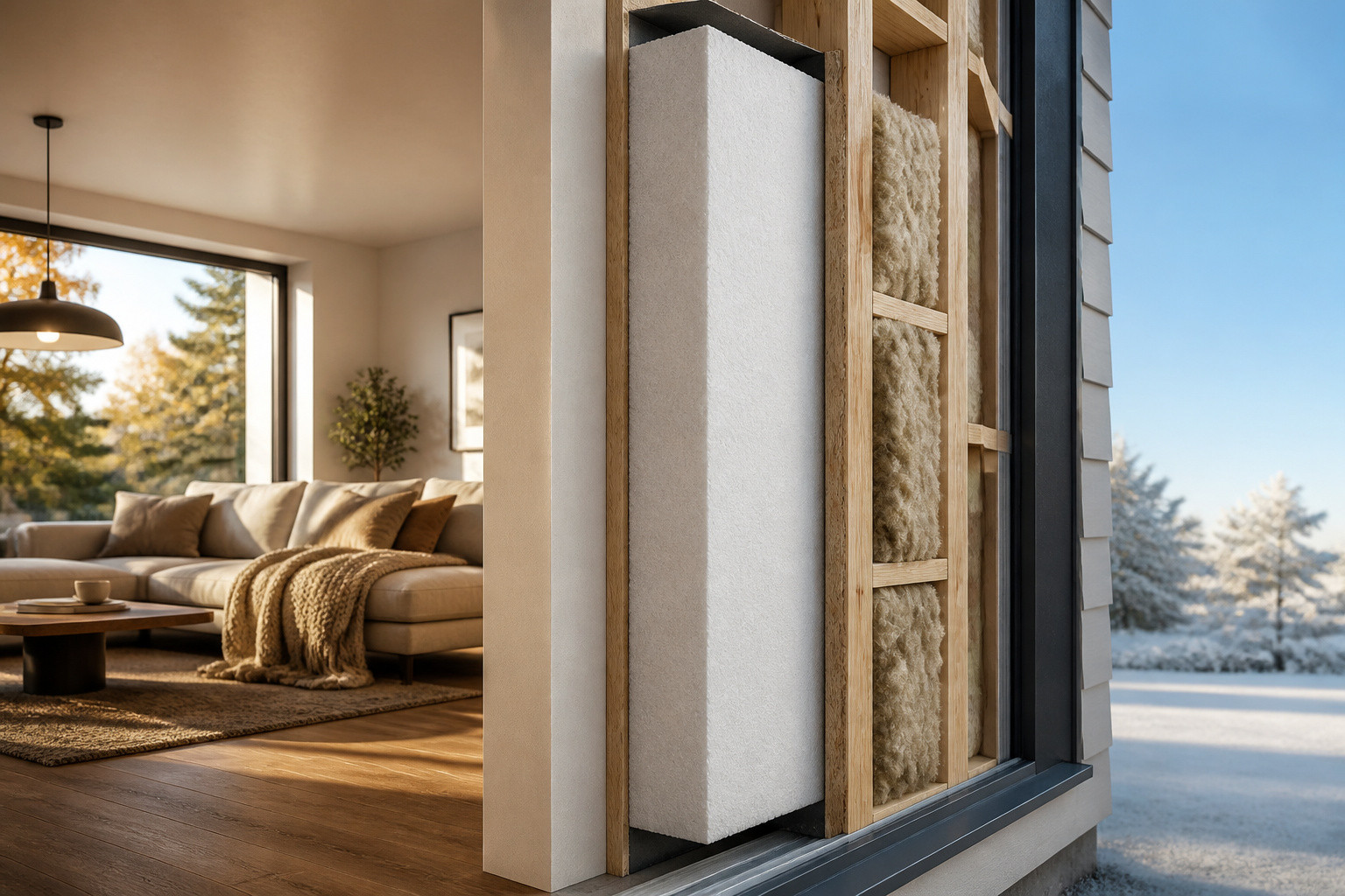 Isolation murale pour une maison ecoenergetique
