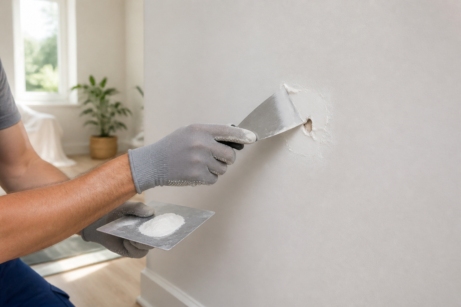 Reparation murale meticuleuse