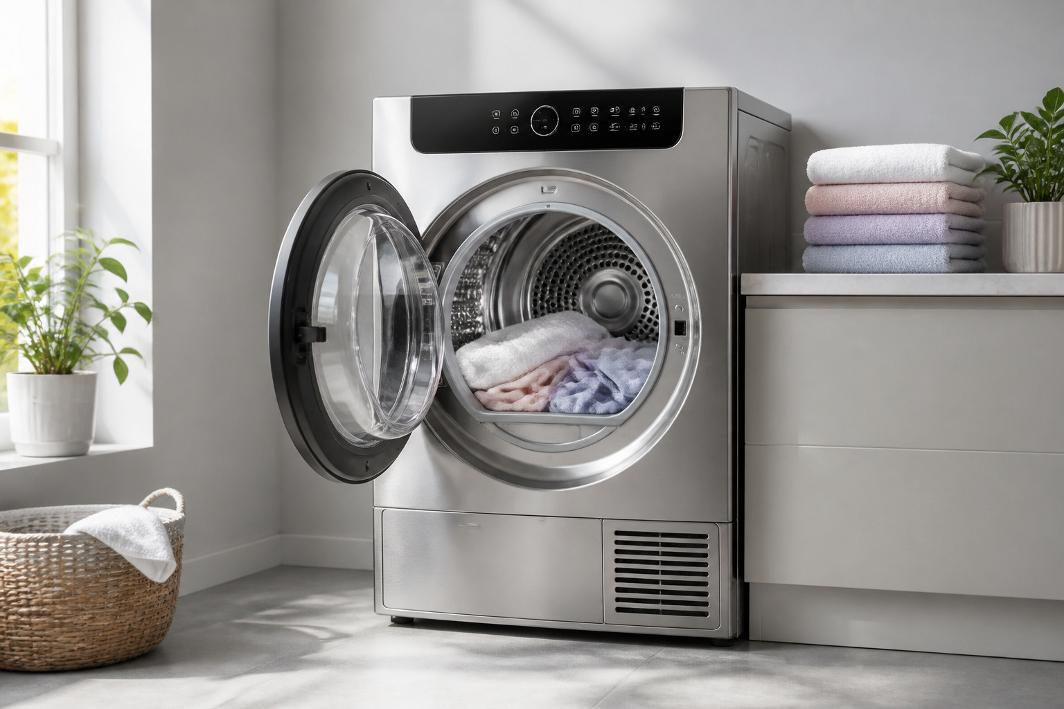 Seche linge moderne avec linge doux
