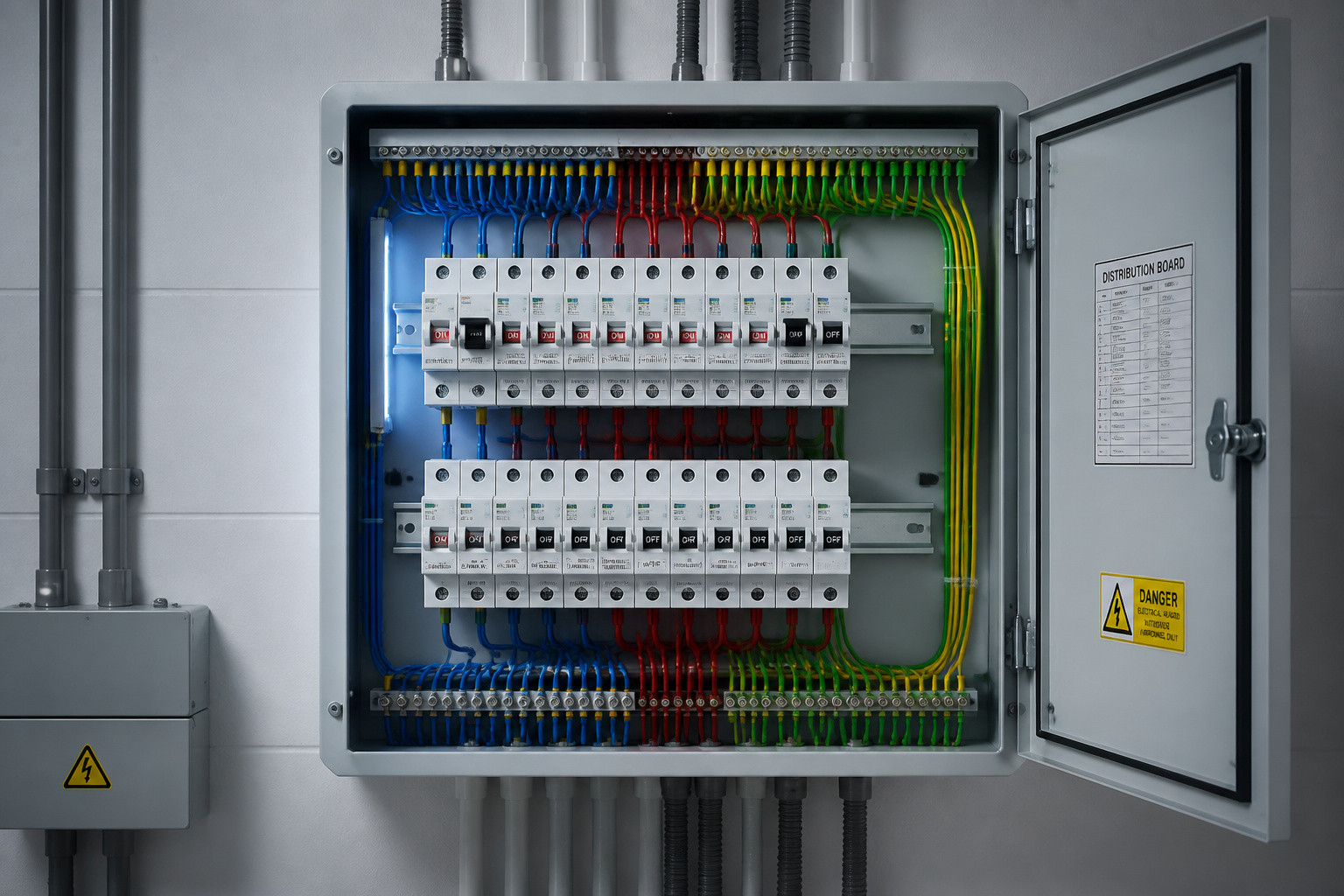 Panneau electrique moderne et securise