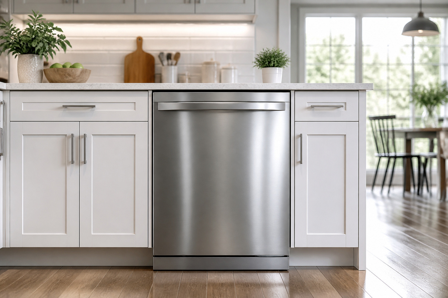 Lave vaisselle moderne en acier inoxydable