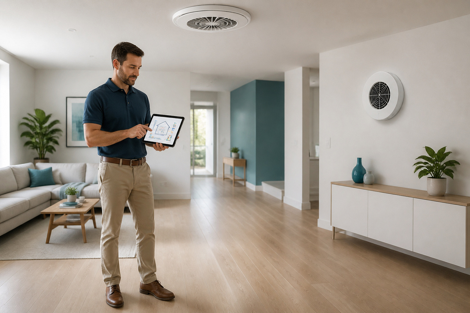 Gestion de la vmc dans un interieur moderne