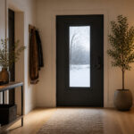 Porte dentree moderne et isolee
