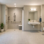 Salle de bain moderne et accessible
