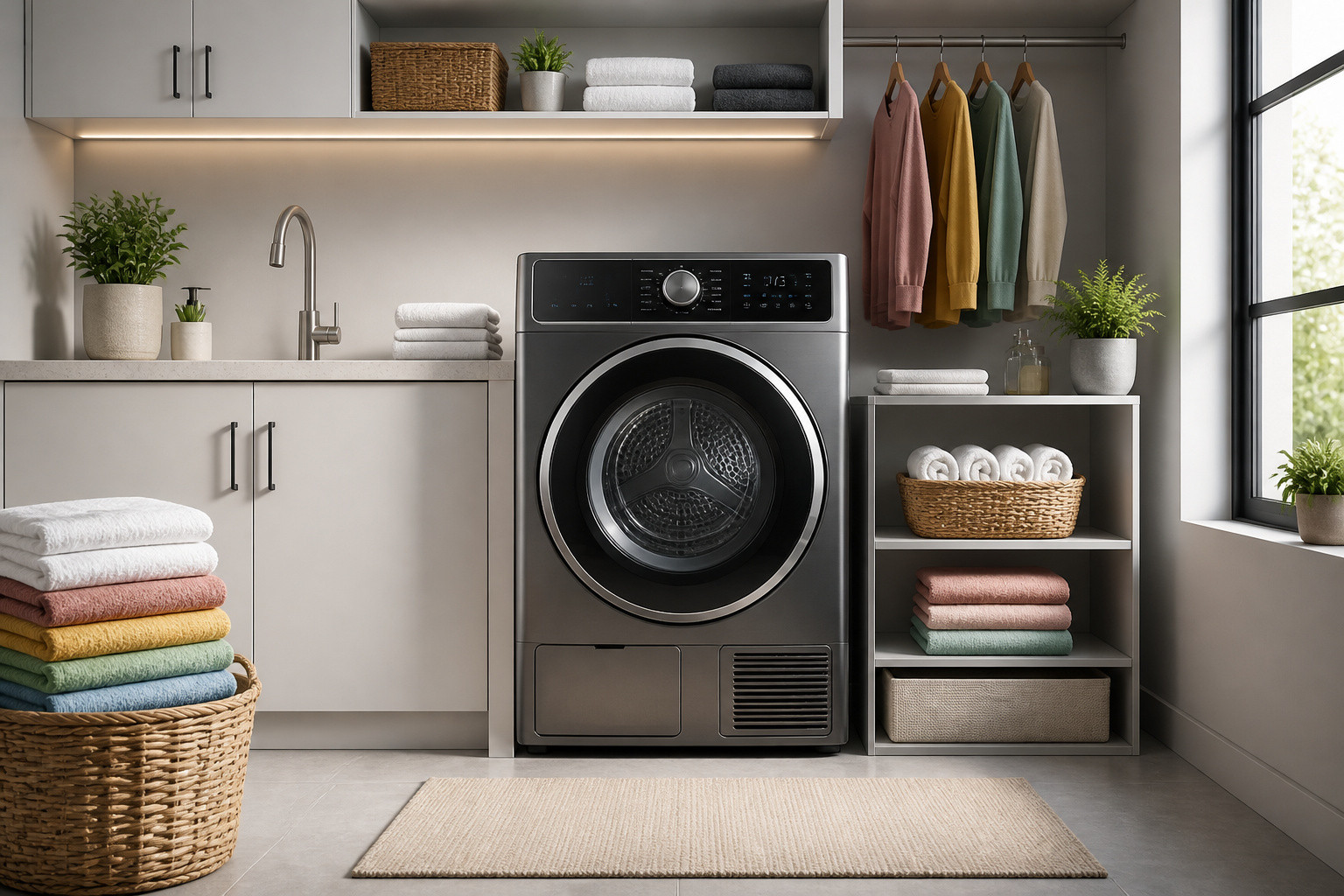 Sechage moderne et linge frais